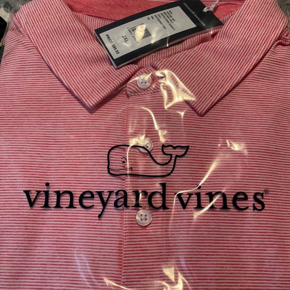 Brand new vineyard vines size XXL collar shirt